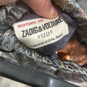 Zadig & Voltaire Défilé Runway Skull Floral Jacquard Wide-Leg Pants